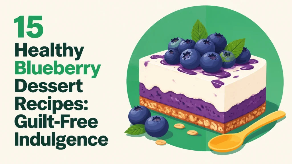 15 healthy blueberry dessert recipes