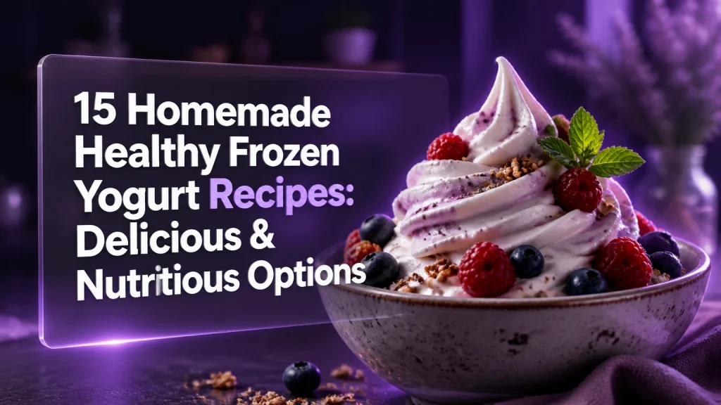 15 homemade healthy frozen yogurt recipes