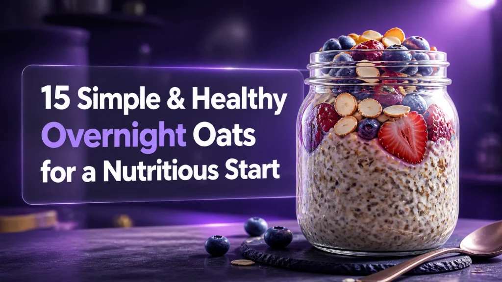 15 simple healthy overnight oats breakfast recipes
