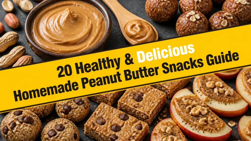 20 healthy delicious homemade peanut butter snacks