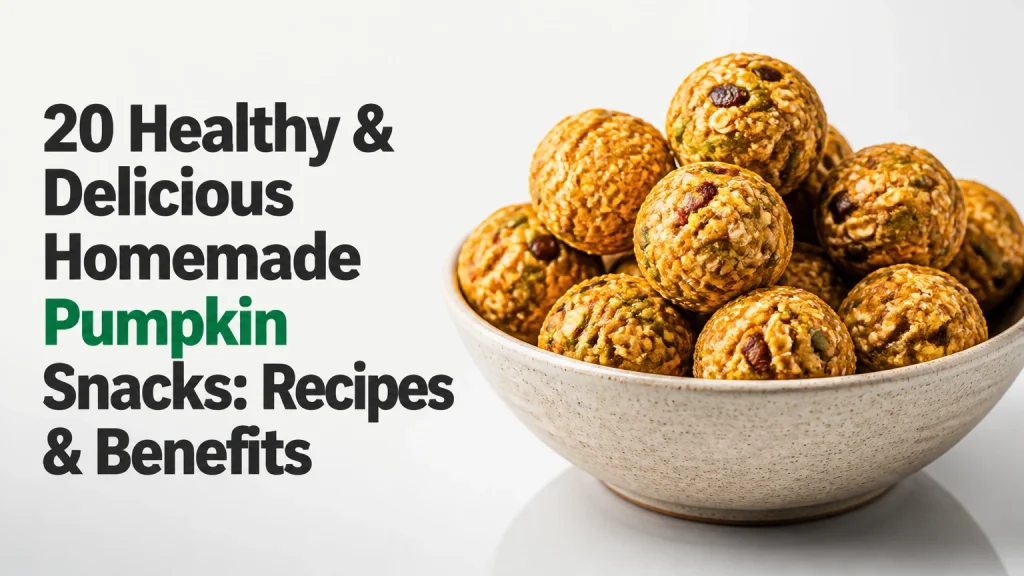 healthy delicious homemade pumpkin snacks