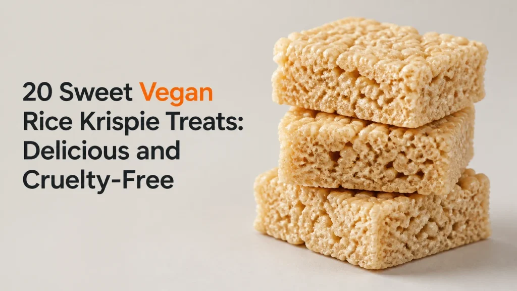 20 sweet vegan rice krispie treats