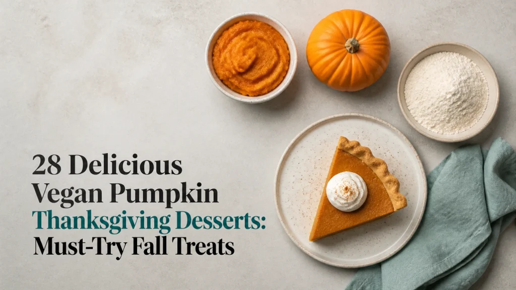 28 delicious vegan pumpkin thanksgiving desserts