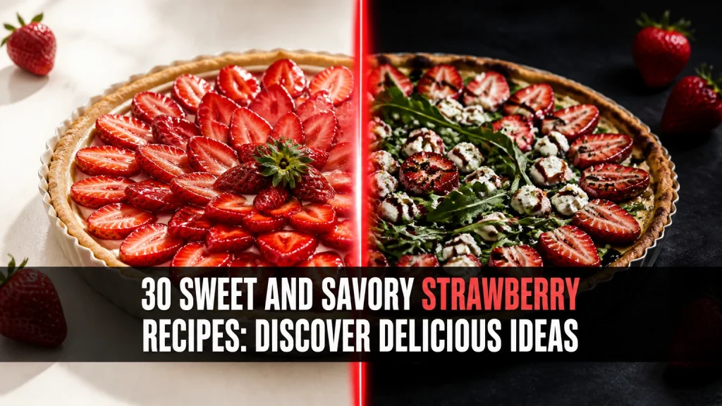 30 Sweet and Savory Strawberry Recipes: Discover Delicious Ideas 30 sweet and savory strawberry recipes