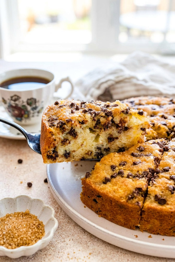 Bakery-Style Chocolate Chip Snack Cake