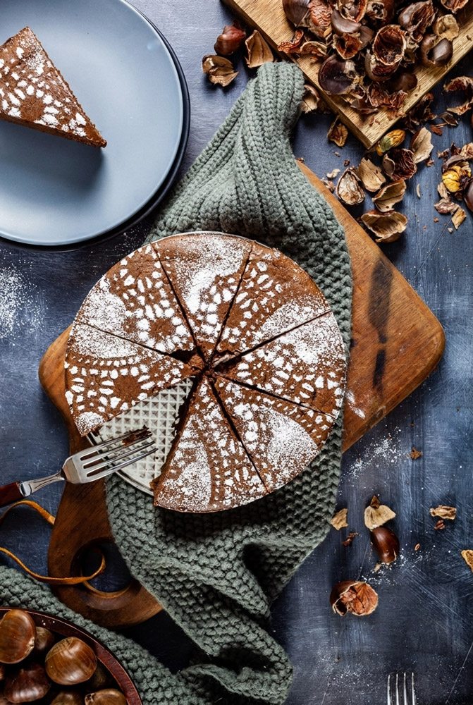 Caramel-Glazed White Chocolate Mud Cake