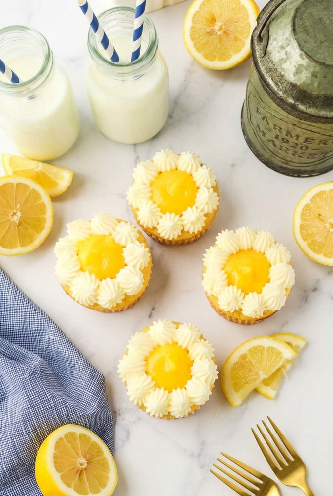 Customization Lemon Stuffed Cupcakes