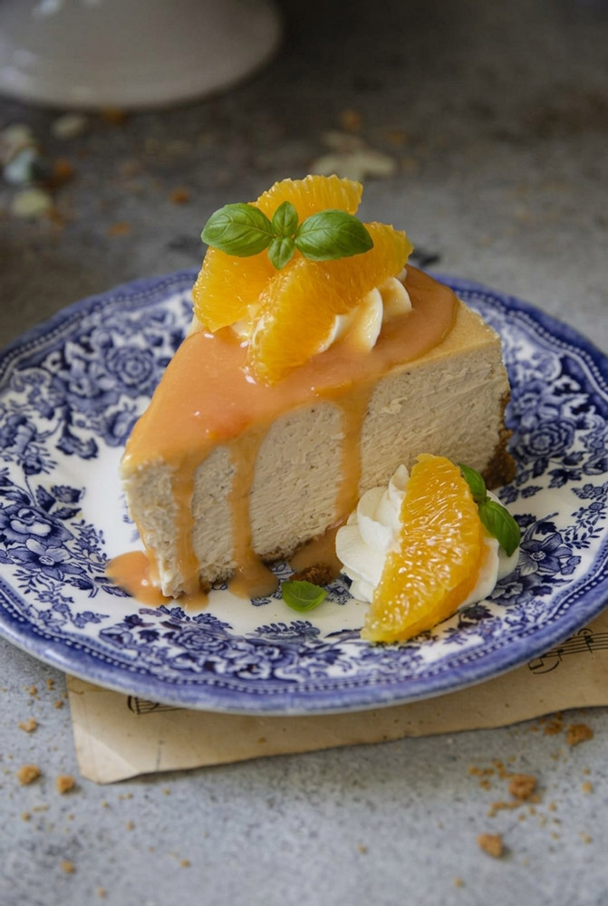 Earl Grey Cheesecake with Citrus Sauce Recipe
