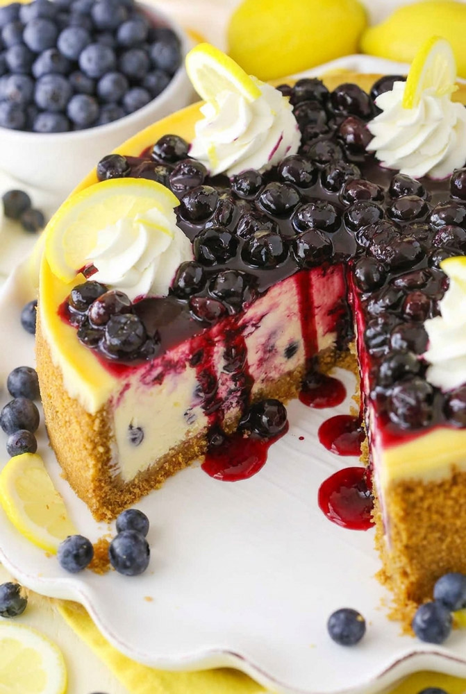 Customizations Lemon Blueberry Cheesecake