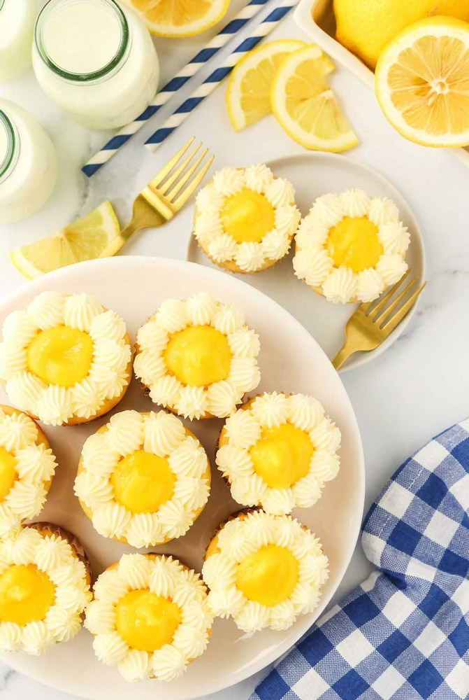 Lemon Stuffed Cupcakes Recipe