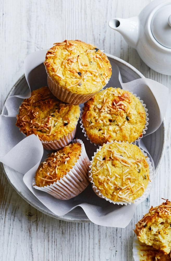 Prepare Passionfruit & Coconut Muffins