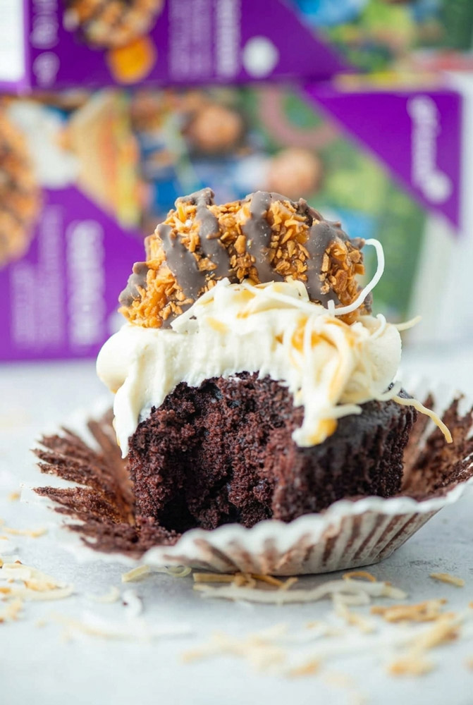 Serving Samoas Cupcakes