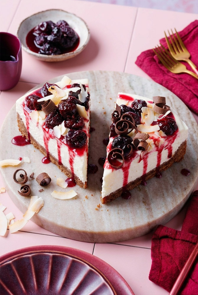Customizations Cherry Ripe Cheesecake