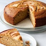 Spiced Pear Ginger Cake with Salted Caramel