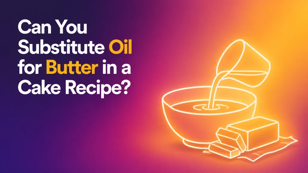 can you substitute oil for butter in a cake recipe