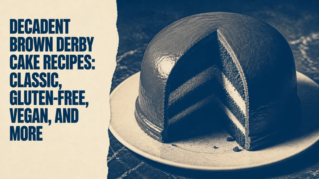 Decadent Brown Derby Cake Recipes: Classic, Gluten-Free, Vegan, and More brown derby cake recipes