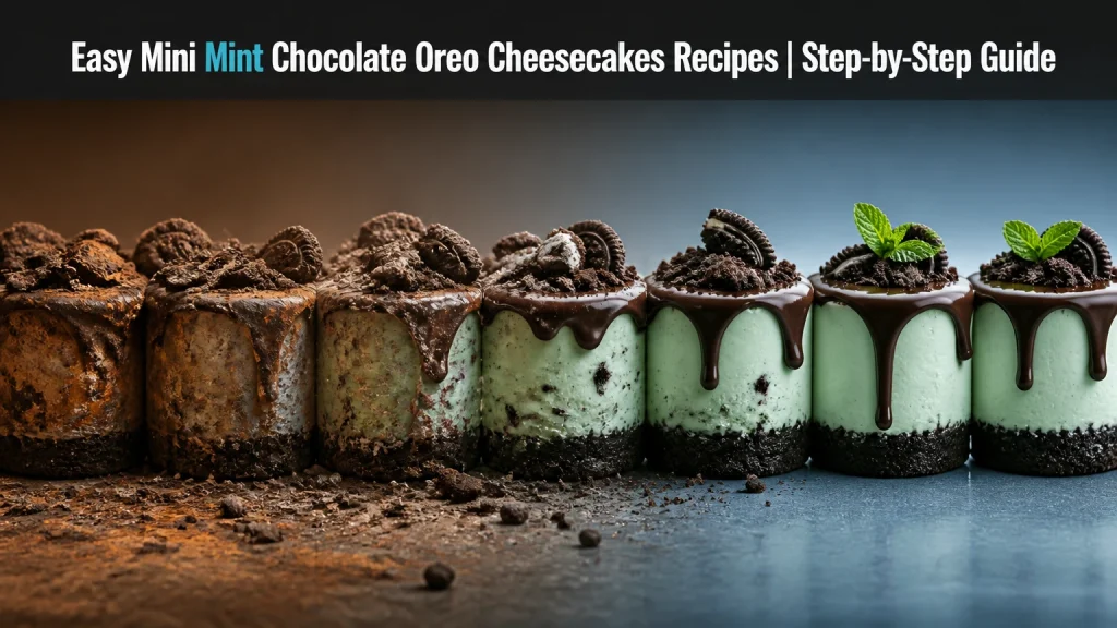 mini mint chocolate oreo cheesecakes recipes