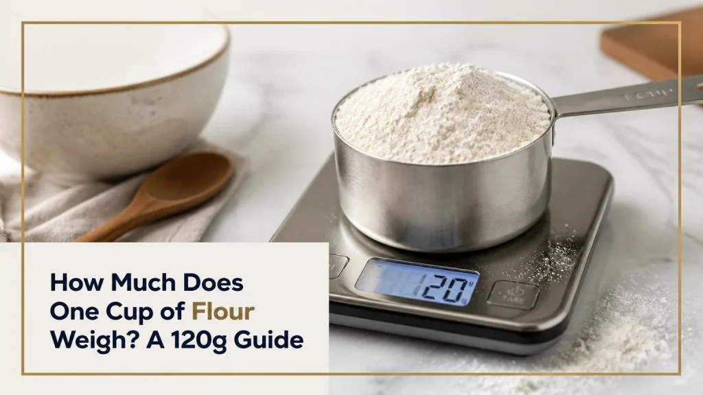 how much does one cup of flour weigh