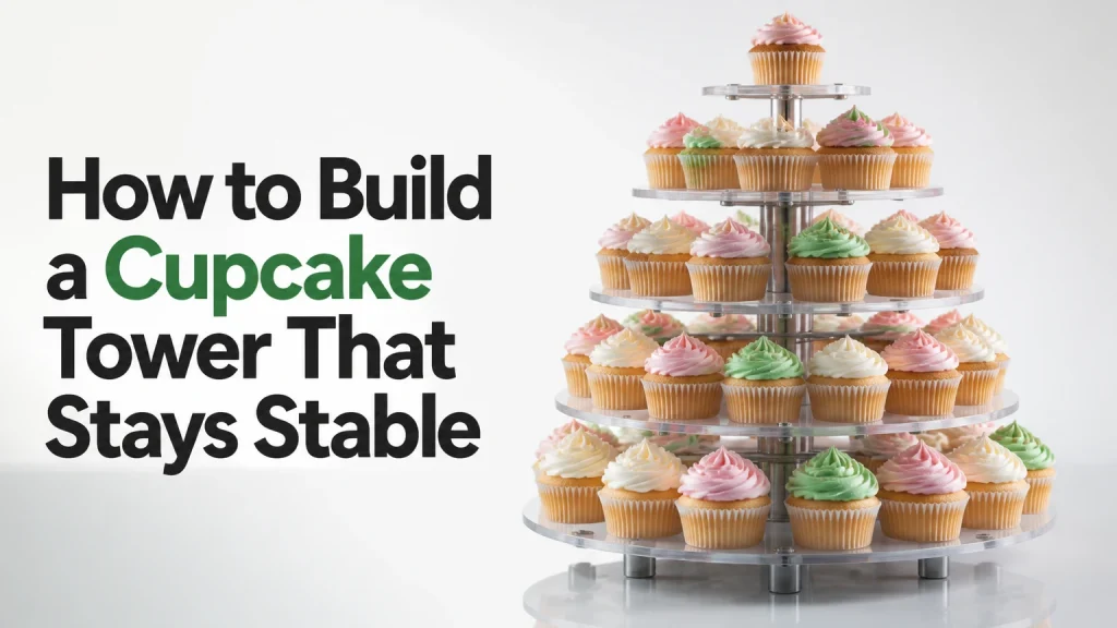 how to build a cupcake tower