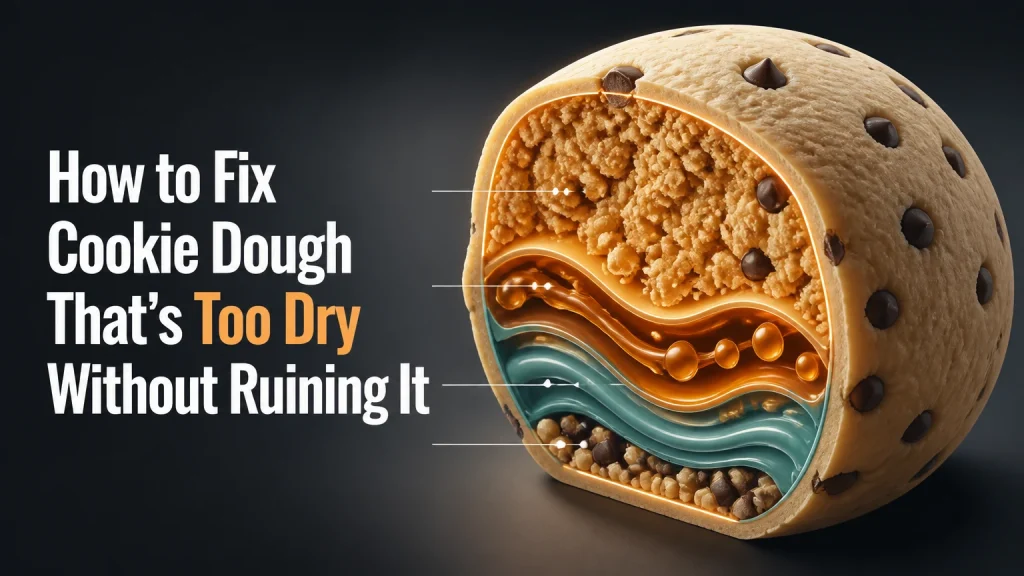 how to fix cookie dough thats too dry