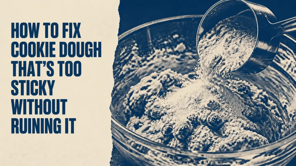 how to fix cookie dough thats too sticky