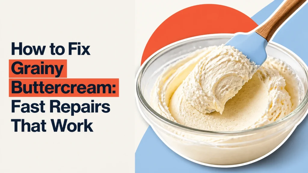 how to fix grainy buttercream