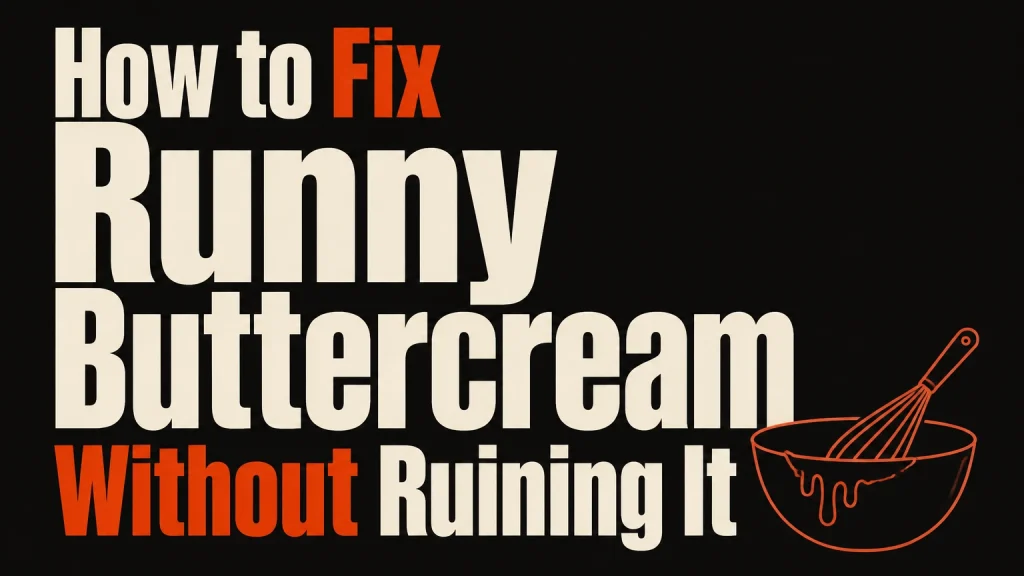 how to fix runny buttercream