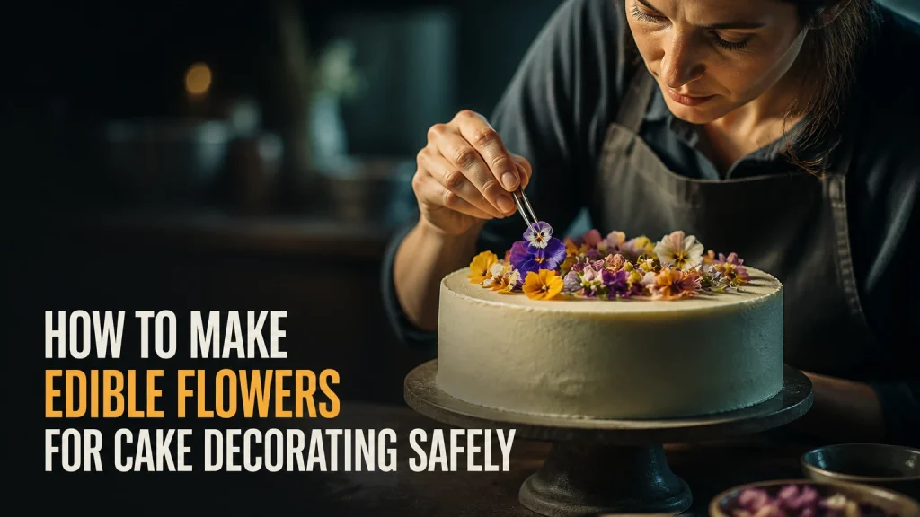 how to make edible flowers for cake decorating