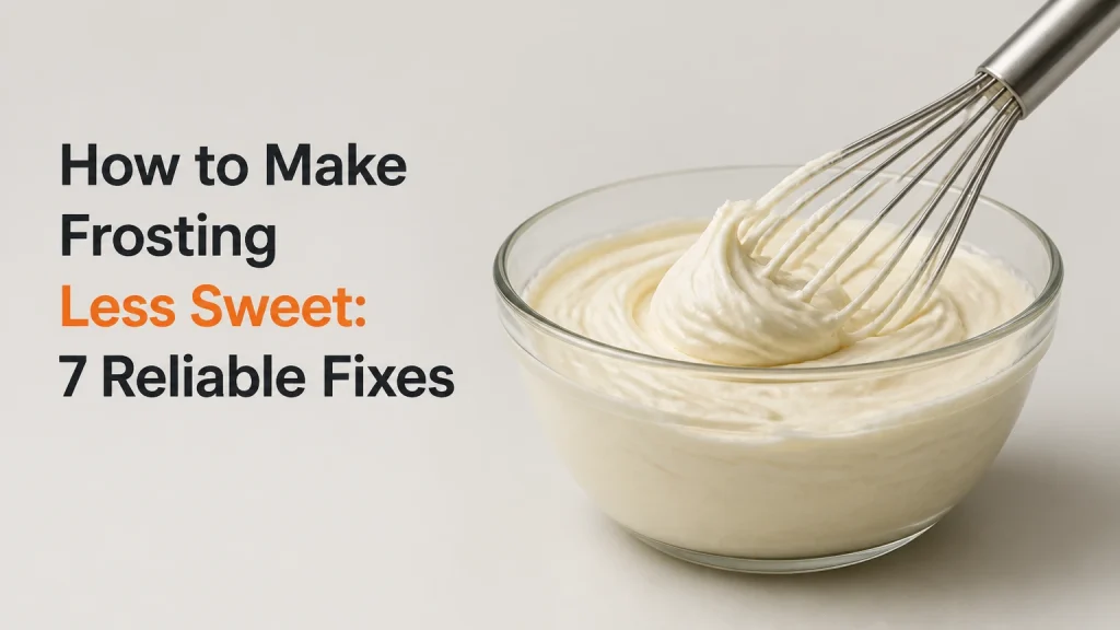 how to make frosting less sweet