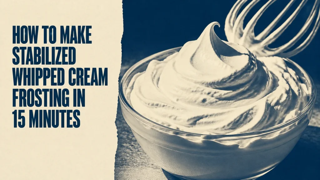 how to make stabilized whipped cream frosting
