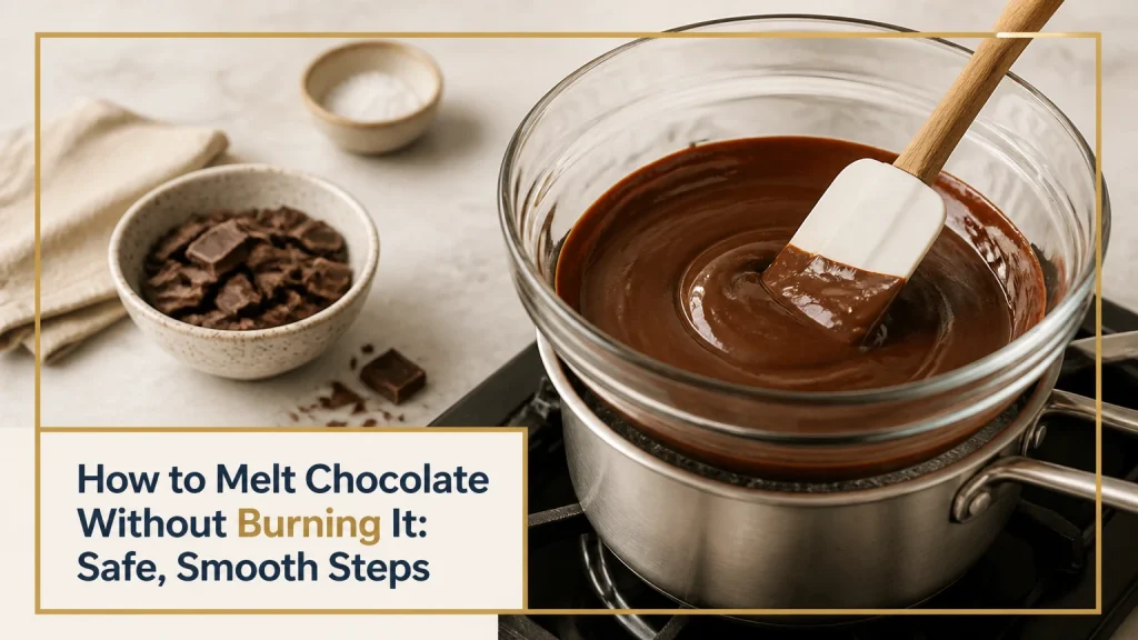 how to melt chocolate without burning it
