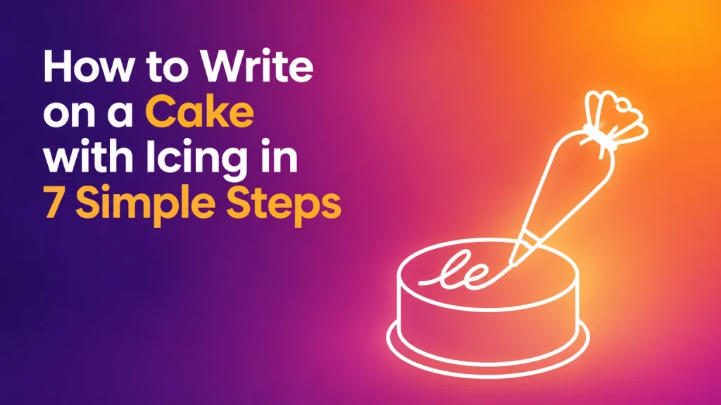 how to write on a cake with icing
