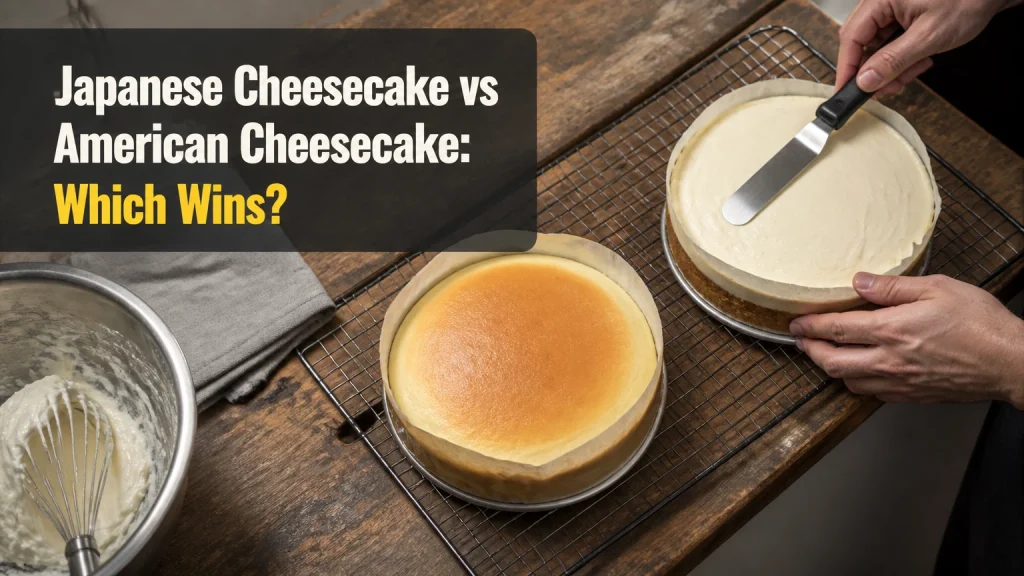 japanese cheesecake vs american cheesecake