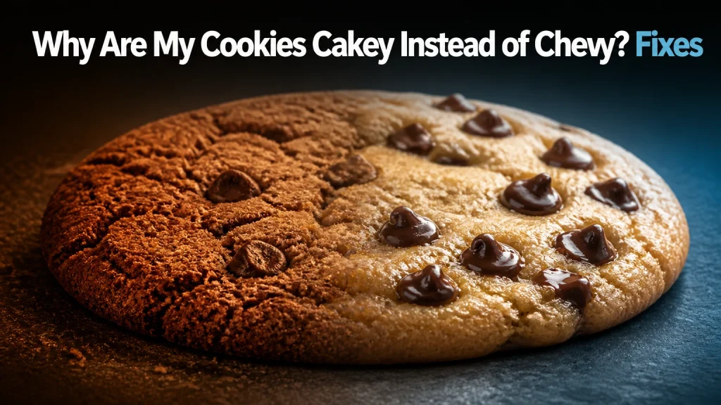 why are my cookies cakey instead of chewy