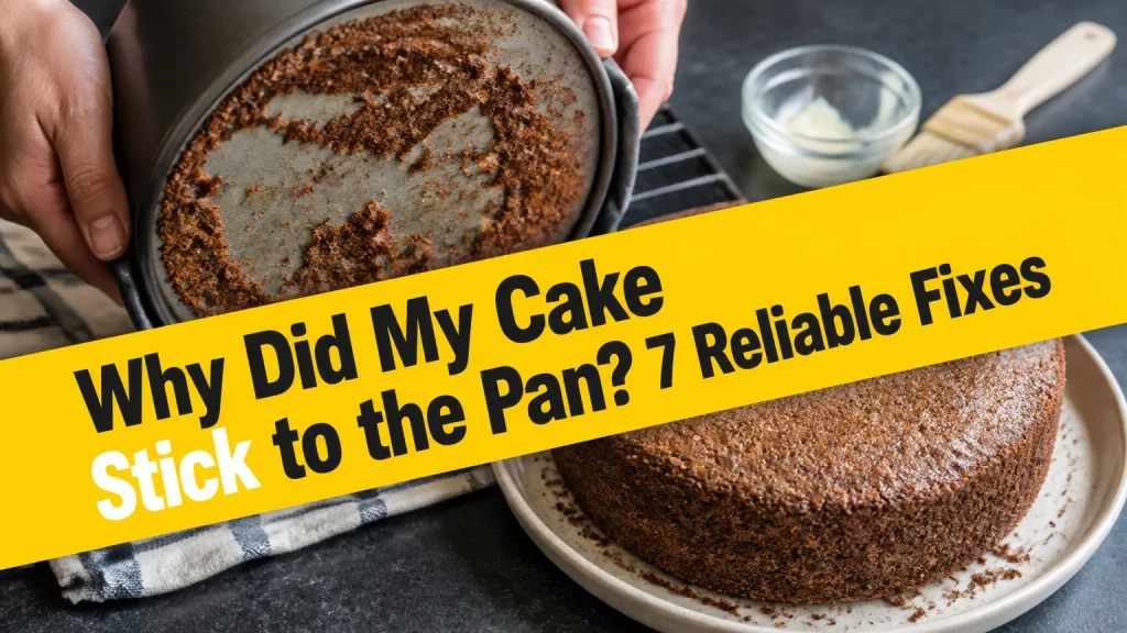 why did my cake stick to the pan