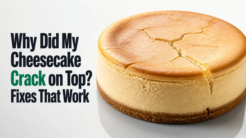 why did my cheesecake crack on top